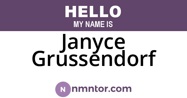 Janyce Grussendorf