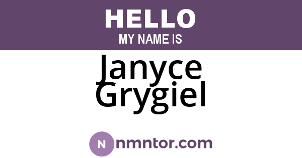 Janyce Grygiel