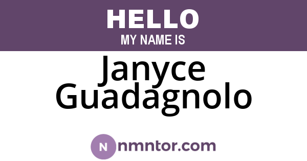 Janyce Guadagnolo
