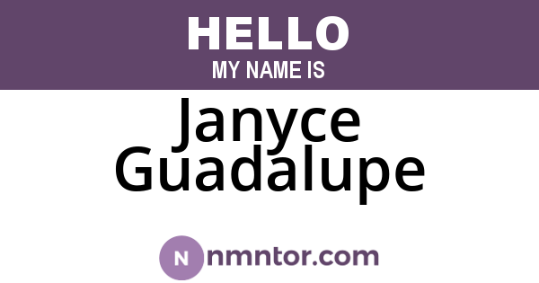 Janyce Guadalupe