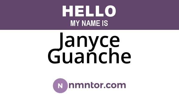 Janyce Guanche