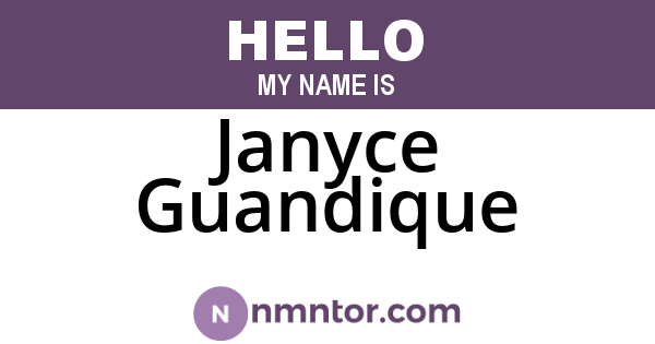 Janyce Guandique