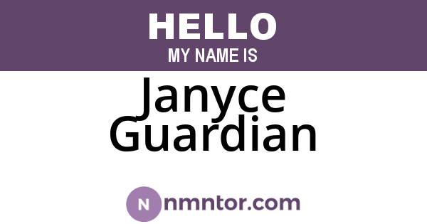 Janyce Guardian
