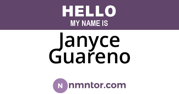 Janyce Guareno