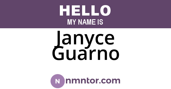 Janyce Guarno