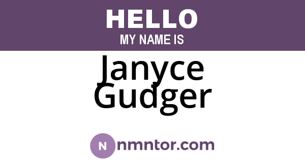 Janyce Gudger