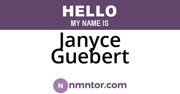 Janyce Guebert