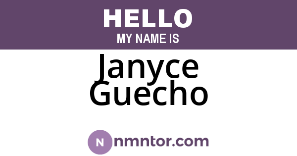 Janyce Guecho