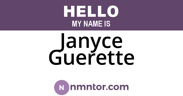 Janyce Guerette