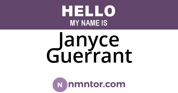 Janyce Guerrant