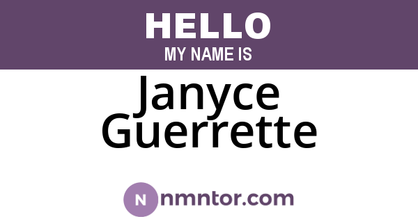 Janyce Guerrette