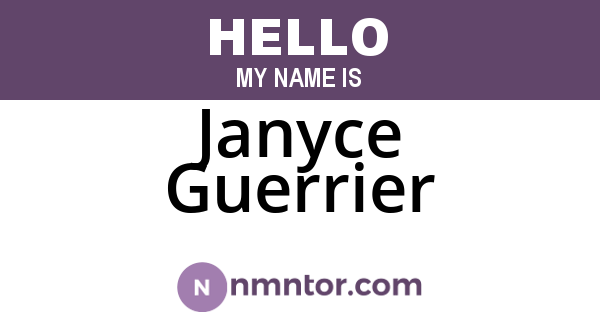 Janyce Guerrier