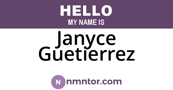 Janyce Guetierrez