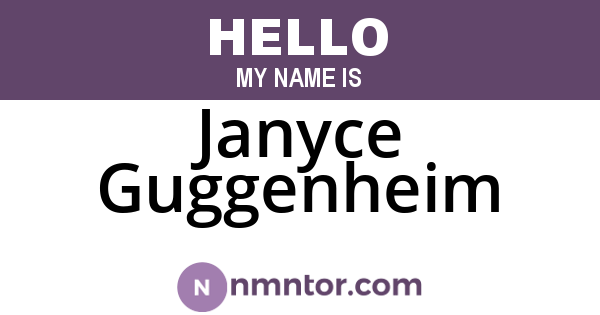 Janyce Guggenheim