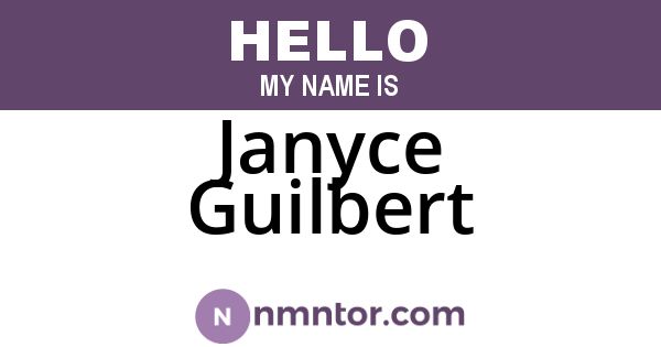 Janyce Guilbert