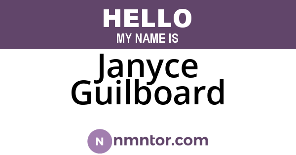 Janyce Guilboard