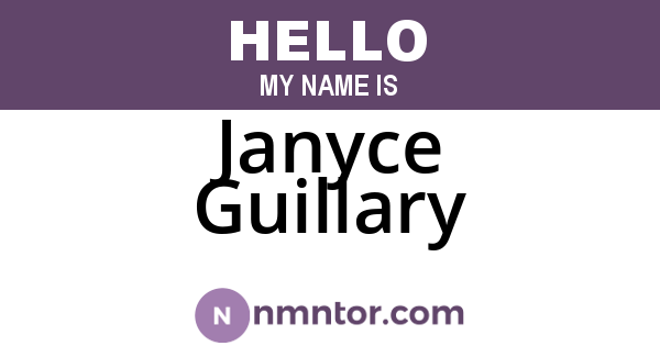 Janyce Guillary