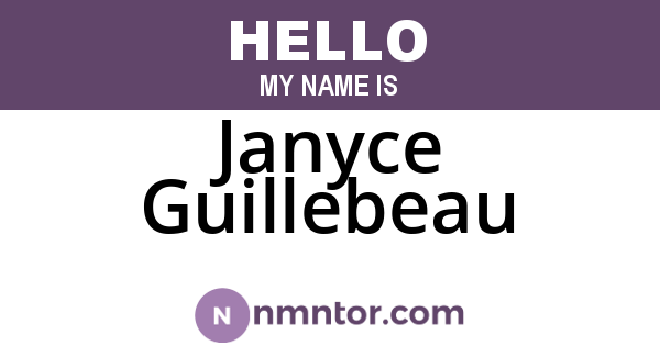 Janyce Guillebeau