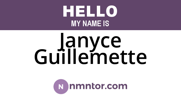 Janyce Guillemette