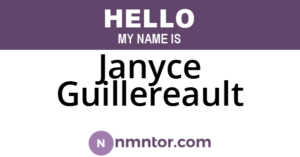 Janyce Guillereault
