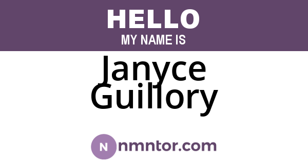 Janyce Guillory