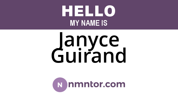 Janyce Guirand