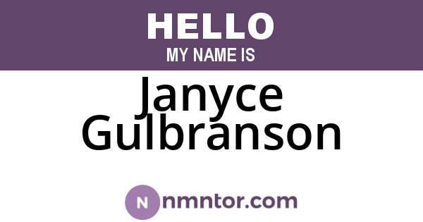 Janyce Gulbranson