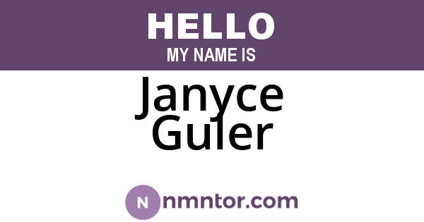 Janyce Guler