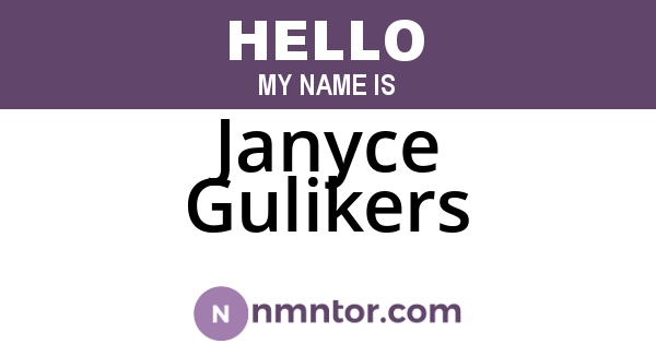 Janyce Gulikers