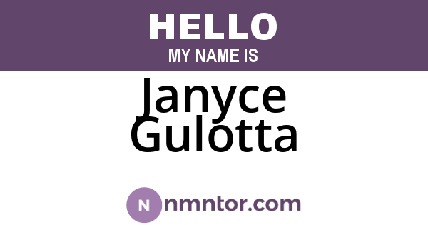 Janyce Gulotta