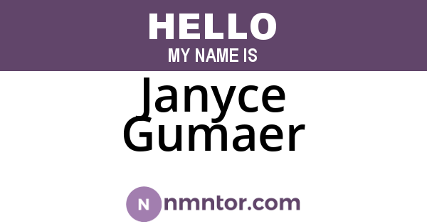 Janyce Gumaer