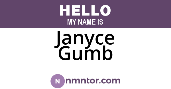Janyce Gumb