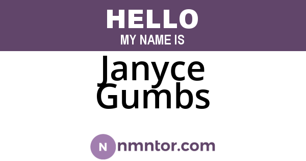 Janyce Gumbs