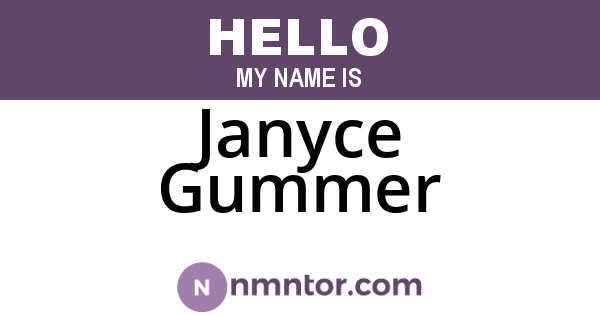 Janyce Gummer