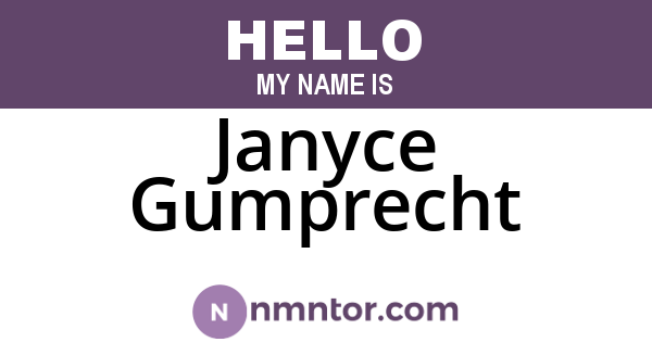 Janyce Gumprecht