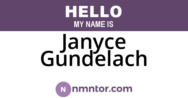 Janyce Gundelach