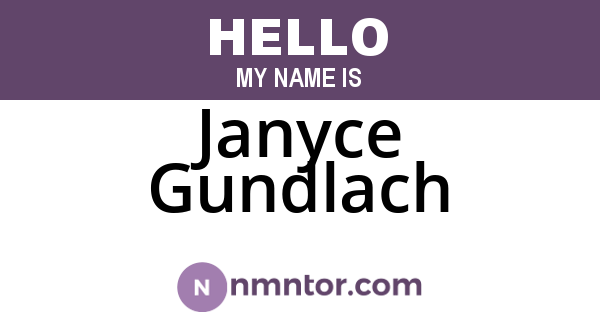 Janyce Gundlach