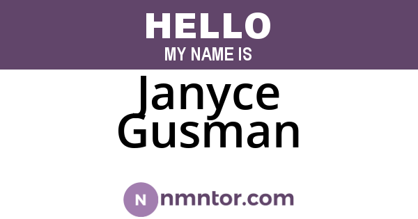 Janyce Gusman