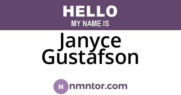 Janyce Gustafson