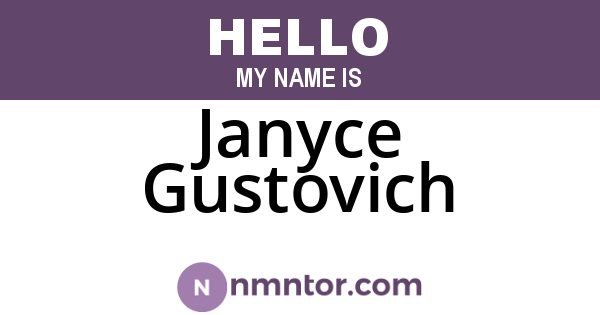 Janyce Gustovich