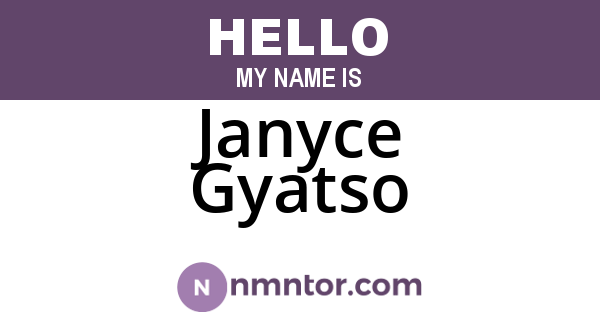 Janyce Gyatso