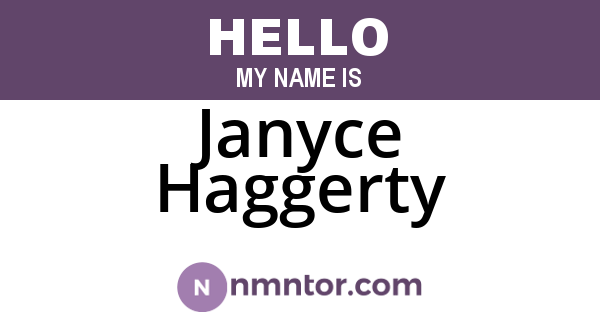 Janyce Haggerty