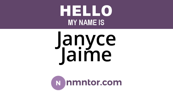 Janyce Jaime