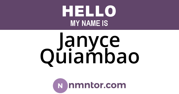 Janyce Quiambao