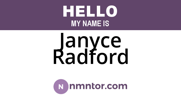 Janyce Radford