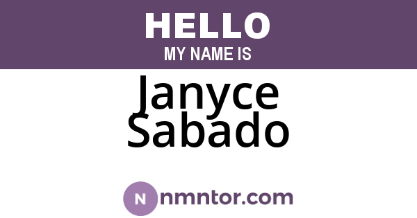 Janyce Sabado