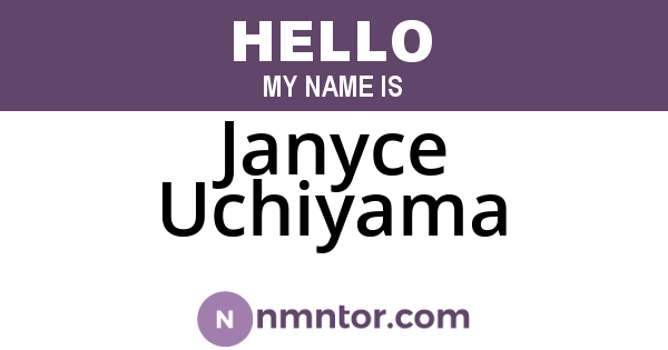 Janyce Uchiyama