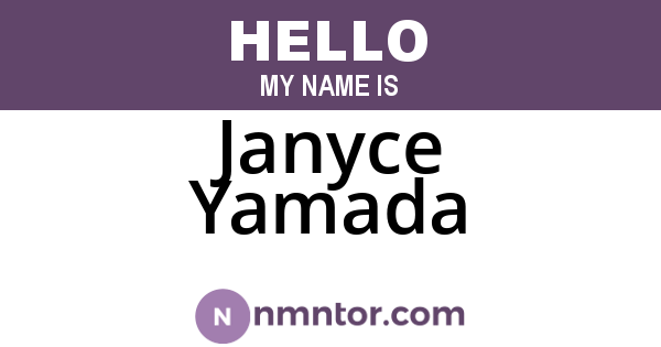 Janyce Yamada