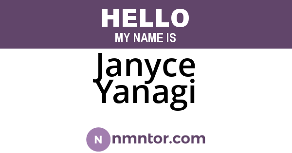 Janyce Yanagi