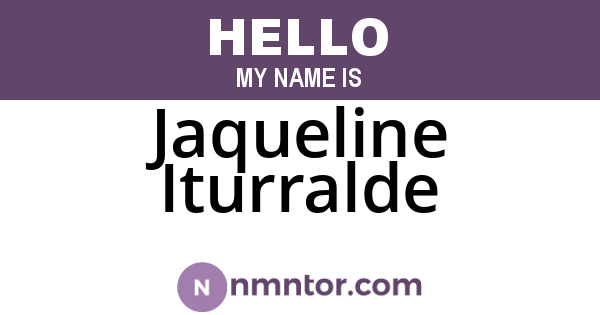 Jaqueline Iturralde